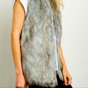 Rachel Zoe Faux Fur Vest NWOT